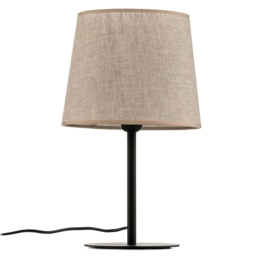 TK Lighting Bordlampe Chicago med skjerm i lin| Bordlamper