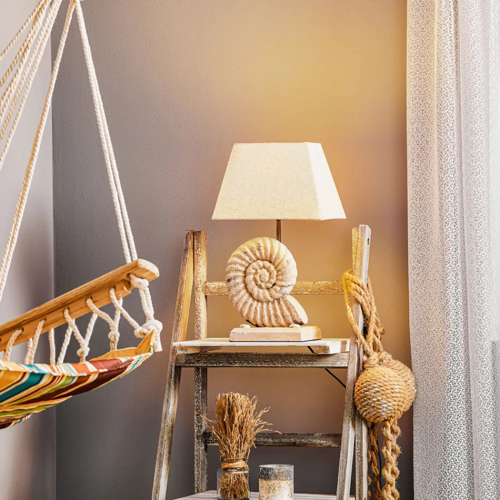 ONLI Bordlampe Conchiglia med dekorert fot Best