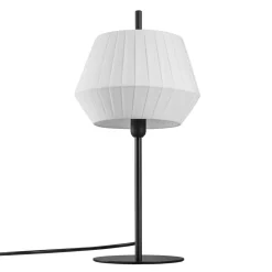 Nordlux Bordlampe Dicte, håndbundet skjerm, hvit Online