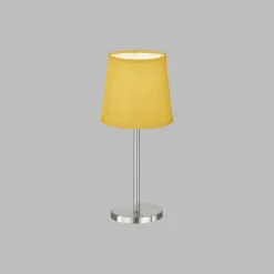 FH Lighting Bordlampe Eve linskjerm, nikkel/gul Hot