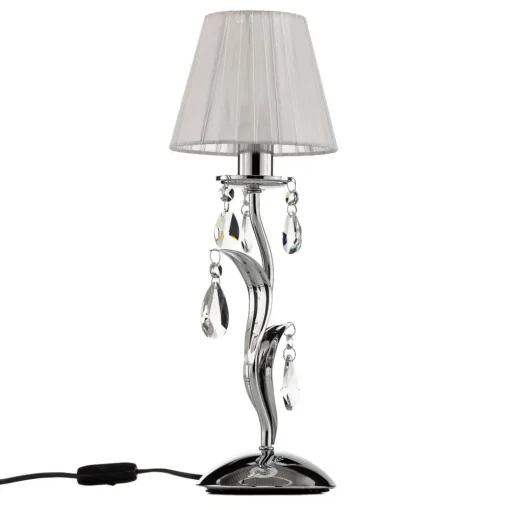ONLI Bordlampe Jacqueline, 1 lyskilde, hvit| Bordlamper