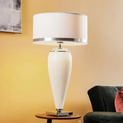 Argon Bordlampe Lund, hvit/opal, høyde 70 cm| Bordlamper