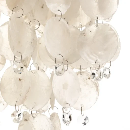 ONLI Bordlampe Makani, krom, med skjelldekor