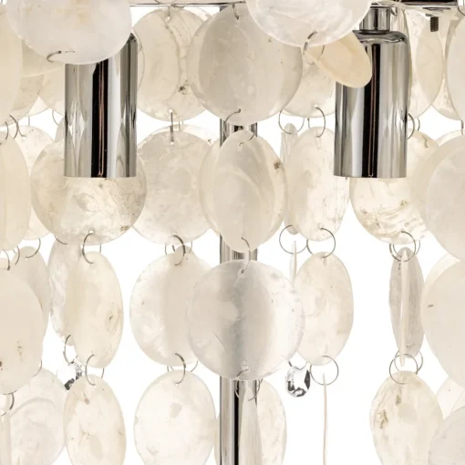 ONLI Bordlampe Makani, krom, med skjelldekor