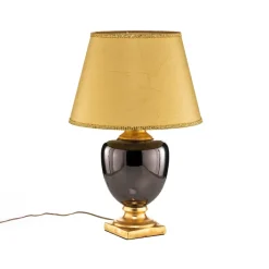 ONLI Bordlampe Mozart i speilgrå/gull| Bordlamper