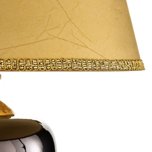 ONLI Bordlampe Mozart i speilgrå/gull| Bordlamper