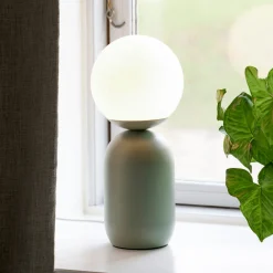 Nordlux Bordlampe Notti av metall og glass, grønn New