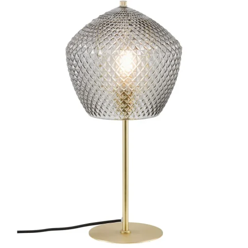 Nordlux Bordlampe Orbiform, glass, røykgrå gjennomsiktig Sale