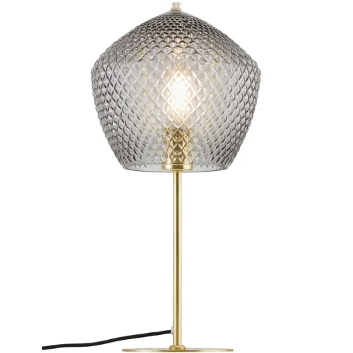 Nordlux Bordlampe Orbiform, glass, røykgrå gjennomsiktig Sale