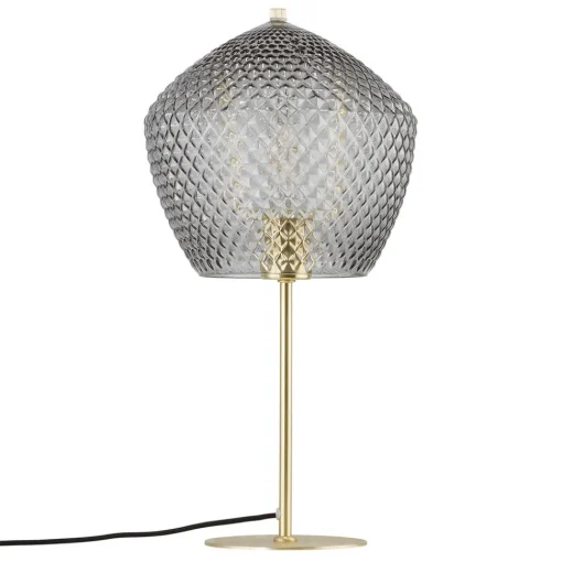 Nordlux Bordlampe Orbiform, glass, røykgrå gjennomsiktig Sale