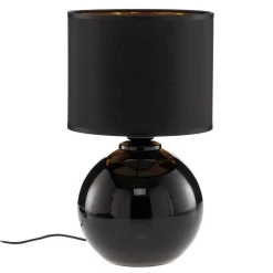 TK Lighting Bordlampe Palla, Ø 20 cm, svart/gull| Bordlamper