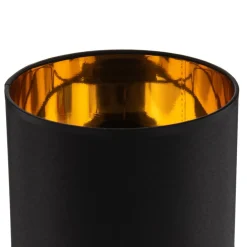 TK Lighting Bordlampe Palla, Ø 20 cm, svart/gull| Bordlamper