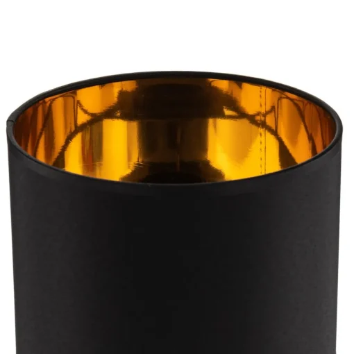 TK Lighting Bordlampe Palla, Ø 20 cm, svart/gull| Bordlamper