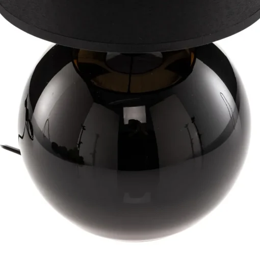 TK Lighting Bordlampe Palla, Ø 20 cm, svart/gull| Bordlamper