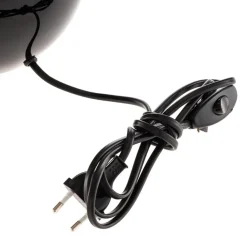 TK Lighting Bordlampe Palla, Ø 20 cm, svart/gull| Bordlamper