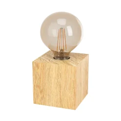 EGLO Bordlampe Prestwick 2 med trekube, natur Sale
