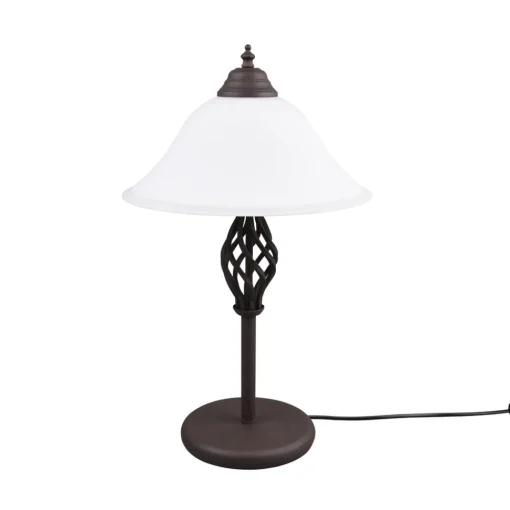 Trio Lighting Bordlampe Rustica med ledningsbryter, rust Discount