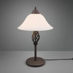 Trio Lighting Bordlampe Rustica med ledningsbryter, rust Discount