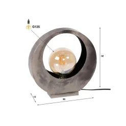 Zijlstra Bordlampe Sonorc, 1 lyskilde, fullmåne| Bordlamper