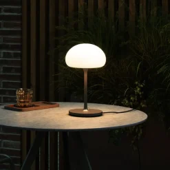 Nordlux Bordlampe Sponge on a Stick med batteri, grå| Dekorasjonsbelysning