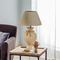ONLI Bordlampe Treccia med stoffskjerm Online