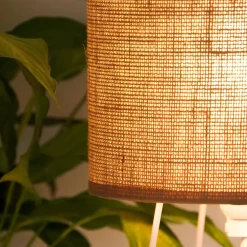 Duolla Bordlampe Trixi med trådramme hvit/beige, stoff, E14 Online