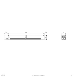 EVN Bordo utenpåliggende LED-lampe i alu, lengde 59 cm| Teknisk Lys