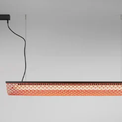 Bover LED-hengelampe Nans Balis S/140, brun/rød, 140 cm| Pendellamper Utendørs