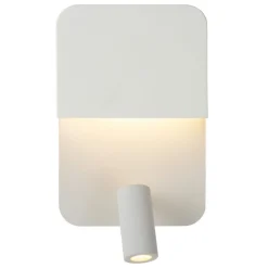 Lucide Boxer LED-vegglampe med spot, hvit Online