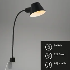 Briloner Brello vegglampe, skruefeste, svart Sale