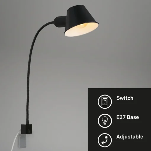 Briloner Brello vegglampe, skruefeste, svart Sale