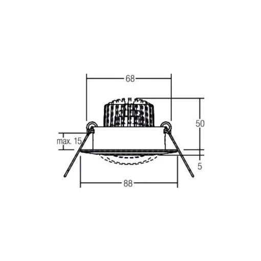 BRUMBERG BB13 innfelt dim-til-varm RC strukturhvit| Butikkbelysning|Downlights