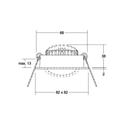 BRUMBERG BB05 innfelt spot ikke dimbar struktur Online