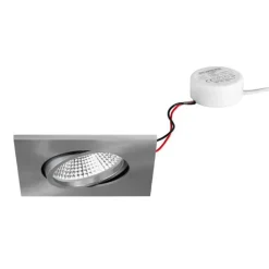 BRUMBERG BB25 IP65 innfelt RC driver rund nikkel| Butikkbelysning