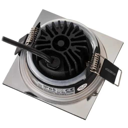 BRUMBERG downlight IP65 kantet stillbar krom Hot