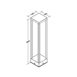 BRUMBERG LED-banebelysning Abee, grafitt, IP54, høyde 65 cm| Gatebelysning, Pullert Belysning