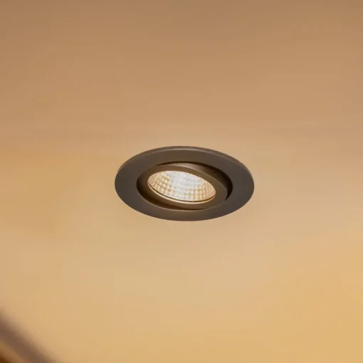 BRUMBERG LED-downlight, 38° rund svart 3 000 K| Butikkbelysning