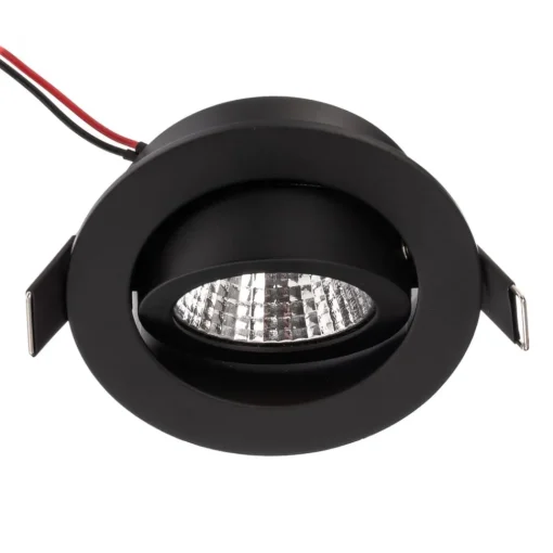 BRUMBERG LED-downlight, 38° rund svart 3 000 K| Butikkbelysning