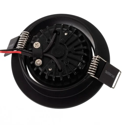BRUMBERG LED-downlight, 38° rund svart 3 000 K| Butikkbelysning