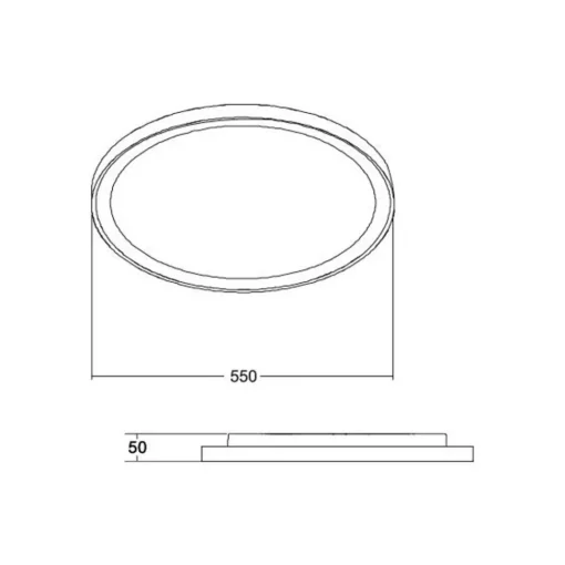 BRUMBERG Sunny Maxi LED-lampe DALI Ø55cm svart Hot