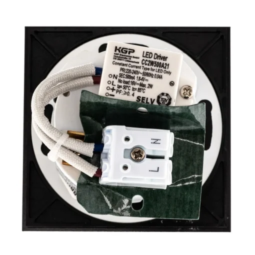 BRUMBERG Wall Kit68 downlight flat, kantet, svart Best