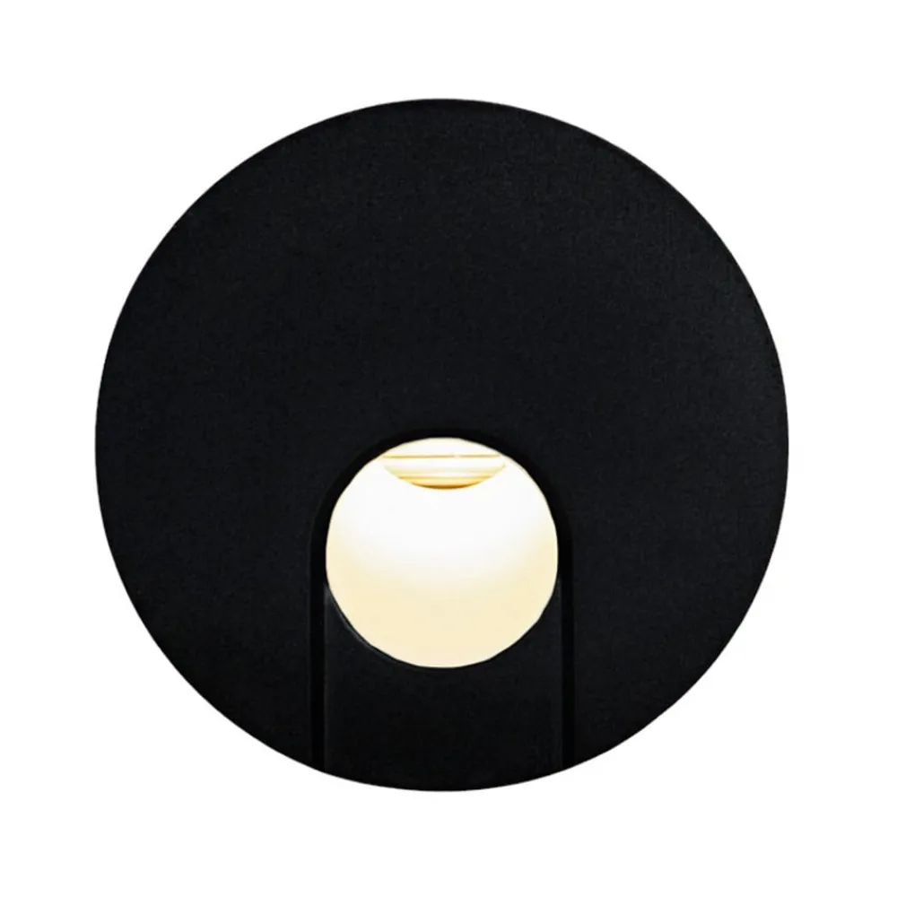 BRUMBERG Wall Kit68, tilbaketrukket, rundt, svart| Downlights