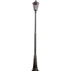 ORION Brun lysstolpe Fabio 1fl 211 cm| Lyktestolper