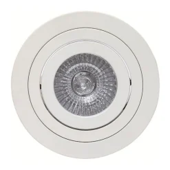 Mantra Iluminación Básico innfellingslampe, rund, matt hvit Hot