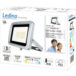 Ledino Buckow 100 LED-arbeidslampe i flat form Best