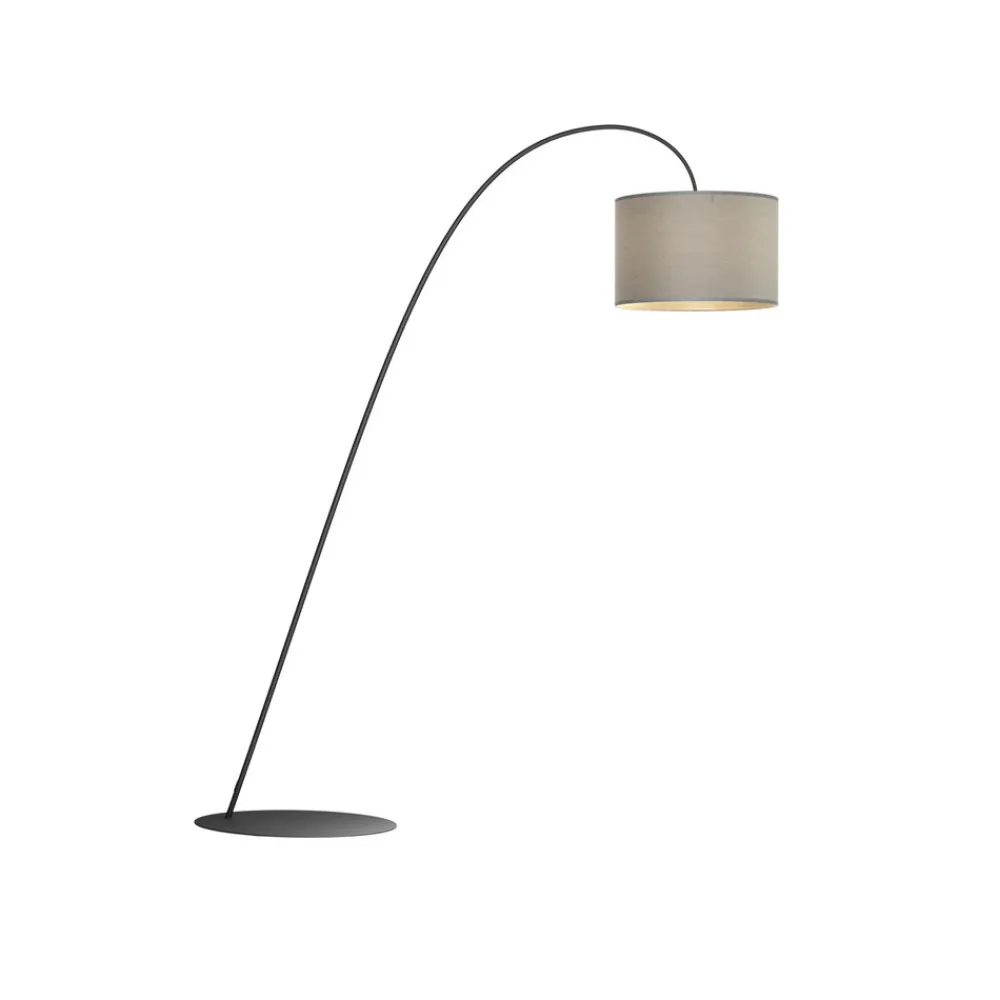 Nowodvorski Lighting Buelampe Alice med tekstilskjerm grå