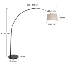 Steinhauer Buet gulvlampe Sparkled Light svart/gjørme| Gulvlamper