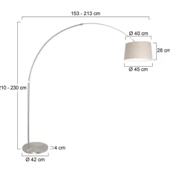 Steinhauer Buet gulvlampe Sparkling Light sølv/gjørme Outlet