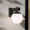 EGLO Bufalata utendørs vegglampe, svart/opalhvit Hot
