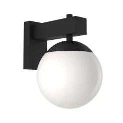 EGLO Bufalata utendørs vegglampe, svart/opalhvit Hot